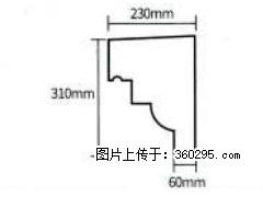 产品分解图型 - 檐口线，型号：SX311-YK-3，规格：230x310mm(3) - 凉山三象EPS建材 liangshan.sx311.cc